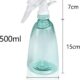 Gvolatee 3 Pieces Vaporisateur Vide 500 ml, Rechargeable Gachette en Plastique Flacon Pulverisateur, 2 Pulverisation Modes Transpare