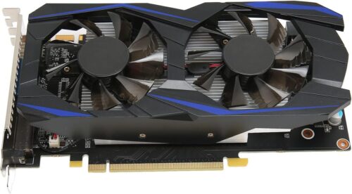 Gaming Graphics Card, 6GB 192Bit GDDR5 Dual Fan Computer Graphics Card, Multimedia Interface HD DVI and VGA Interface, Support Stere