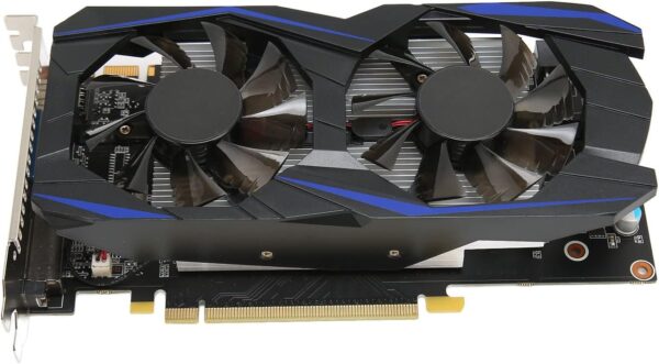Gaming Graphics Card, 6GB 192Bit GDDR5 Dual Fan Computer Graphics Card, Multimedia Interface HD DVI and VGA Interface, Support Stere