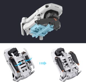 HeiyRC Extensions de train d'atterrissage pour DJI Mini 4KMini 2Mini SEMavic Mini drone landing gear, accessoire de rallonge plia