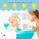 VI AI Jouet de bain pour bebe, baleine a jet avec LED - pour enfants et tout-petits (blanc)