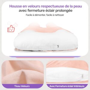 619VXWWpdL._AC_SL1500_.jpg Coussin de Grossesse Nuliie Oreiller U Velours Lavable