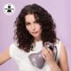Belissima Diffuseur Seche Cheveux Professionnel Design Ergonomique Gris Rose - Definition Boucles, Chaleur Homogene, Volume, Sou