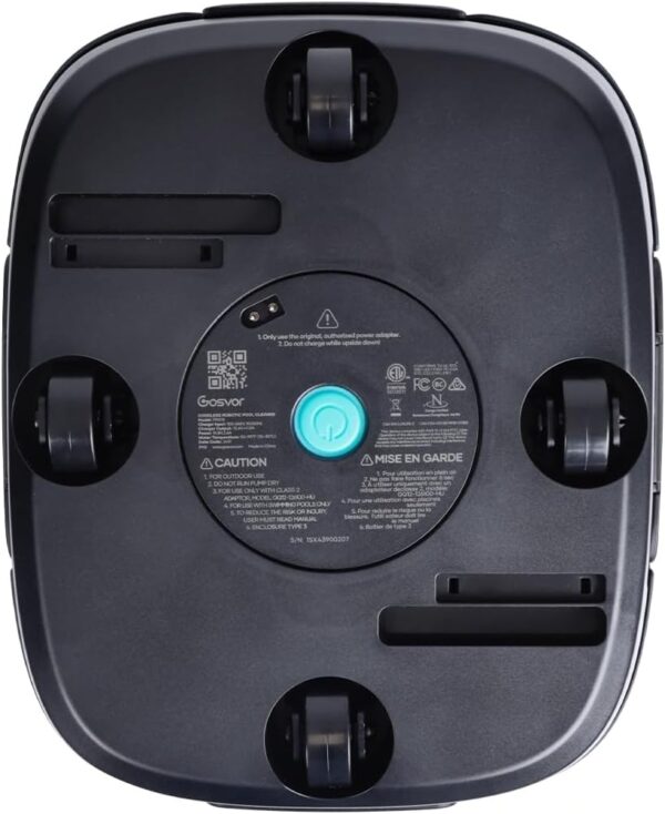 Gosvor Wireless Pool Robot, Pool Vacuum Cleaner with 90 Minute Autonomy, Automatic Cleaning with Automatic Parking Function, Compact
