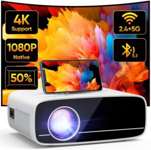 Projecteur 4K AKATUO mini portable LED 1080p natif