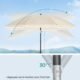 Parasol 160 cm SONGMICS - UPF50 inclinable 30° avec sac