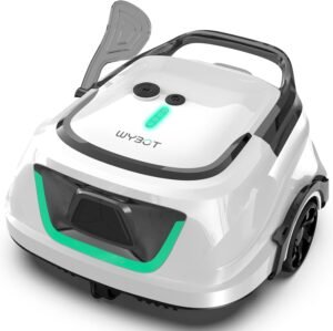 61B-xmEdpZL._AC_SL1500_.jpg WYBOT Pro Wireless Pool Robot with Double Motorisation, 120 Min Continuous Suction for Family Swimming Pool 100 m2, High Efficiency