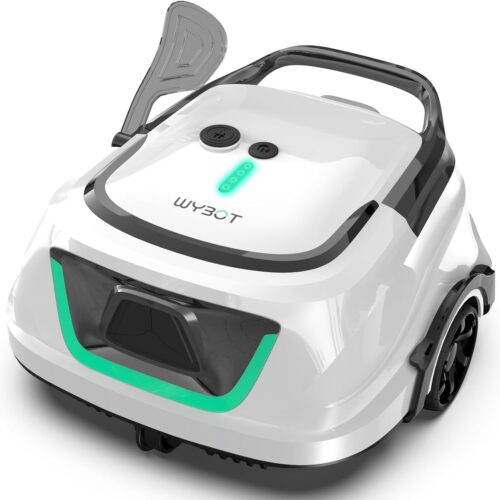 61B-xmEdpZL._AC_SL1500_.jpg WYBOT Pro Wireless Pool Robot with Double Motorisation, 120 Min Continuous Suction for Family Swimming Pool 100 m2, High Efficiency