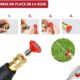 PHOENIX - Pack de 5 buses, jet plat, jet droit et mousse pour PRO et DORSAL SPRAYER, Rouge, Orange, Vert, Noir, Blanc