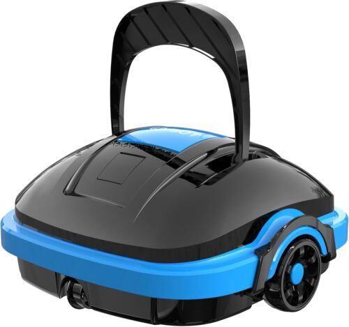 WYBOT Wireless Pool Robot for Above Ground Pools Up to 50 m2, Automatic Parking Dual Motorisation Vacuum Robot Pool 50 Minutes Pow