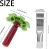2 Pieces Peigne de Climatiseur, Peigne a Ailettes de Climatiseur Peigne a ailettes en acier inoxydable, Peigne Condenseur Climatiseu