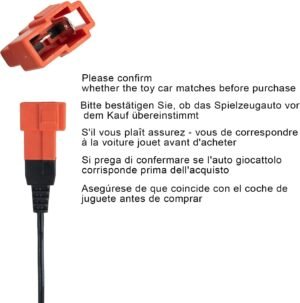 Chargeur batterie 6V pour jouets roulants - prise carrée