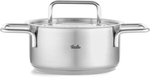 Fissler Collection Pure Jeu De Faitoutssautoircasserole En Inox, 6 Pieces Dont 4 A Couvercle En Metal (3 Faitouts, 1 Sautoir, 1 Ca