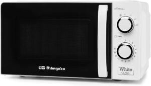 Orbegozo Mi 2115 Four a micro-ondes, 20 l de capacite, 6 niveaux de fonctionnement, minuterie jusqua 30 min, 700 W, blanc