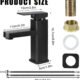 Mitigeur lavabo noir en alliage 2 tuyaux eau chaude/froide
