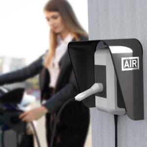 Box Air Klima Cover for Wallbox Weather Protection for Electric Cars Charging Station in Aluminium Composite (Anthracite, L)
