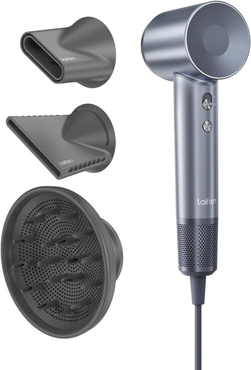 Laifen Swift Special Seche-Cheveux 200M d'Ions Negatifs Moteur 110 000 RPM Sechage Rapide 3 Buses de Lissage Diffuseur Concentrateur