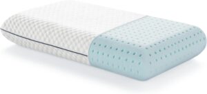 LUCID Memory Foam Pillow 40 x 60 cm Cooling Gel Infused Breathable Cushion Washable Cover Memory Shape Pillow, White