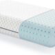 LUCID Memory Foam Pillow 40 x 60 cm Cooling Gel Infused Breathable Cushion Washable Cover Memory Shape Pillow, White