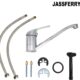 Jass Ferry Robinet de cuisine traditionnel monobloc avec bec pivotant Chrome