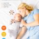 akolik Anneau de Dentition pour Bebe, en Silicone et Bois pour Jouet de Dentition, Accessoires d'Allaitement Sans BPA pour Bebes de