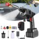 61FzP-Yf1LL._AC_SL1200_.jpg Nettoyeur Haute Pression, 90 Bar Nettoyeur Haute Pression sans Fil Portable avec 5m Tuyau, Regulation Intelligente de la Pression, L