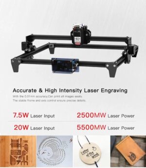 Machine de gravure laser de table 7,5-20W pour bois et cuir