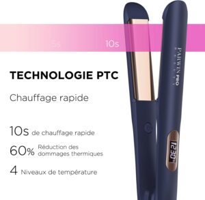 32 MM Lisseur Cheveux, PARWIN PRO BEAUTY 2 en 1 Lisseur Boucleur Cheveux, Fer a Lisser avec Revetement en Nano Titane, Plaque chauff