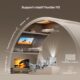 Aurzen Boom 4-in-1 Mini Video Projector with Google TV, Support 4K, Home Cinema Outdoor Projector, 20W Dolby Audio, 500 ANSI, ToF