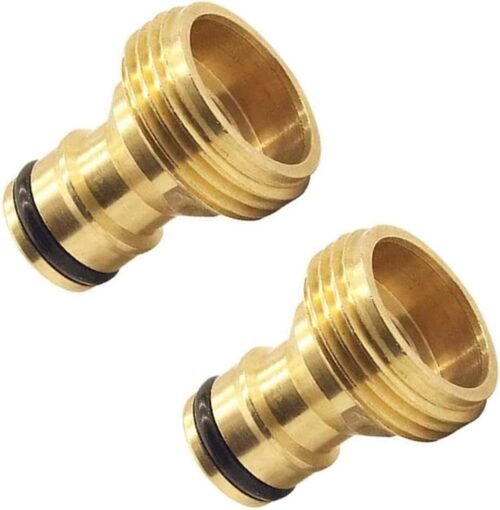 CT 2 pieces Tuyau d'arrosage connecteur Rapide 34 Pouce en Laiton Filetage male Tuyau buse Adaptateur de Connexion Rapide