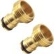 Connecteur rapide tuyau d'arrosage CT 3/4 mâle laiton 2 pcs