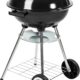 TecTake BBQ GRILL BARBECUE CHARBON DE BOIS FUMOIR SMOKER - diverses tailles au choix - (Barbecue rond avec couvercle et roues No.