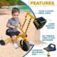 Tricycle excavatrice Stargo – pelle, pédales, roue rotative