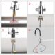Ibergrif M22142-2 Robinet de cuisine extractible avec 2 fonctions de pulverisation, melange d'evier avec bec flexible Noir