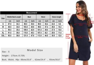 61IiZOPpftL._AC_SL1500_-2.jpg Chemise de Nuit Maternité iClosam Allaitement Devant S-XXL