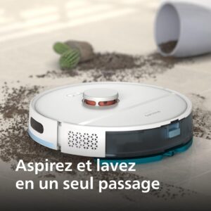 Philips Aspirateur Robot Serie 2000 - Aspiration de 2700 Pa, Navigation Laser, Application Homerun, Station de vidage Automatique, A