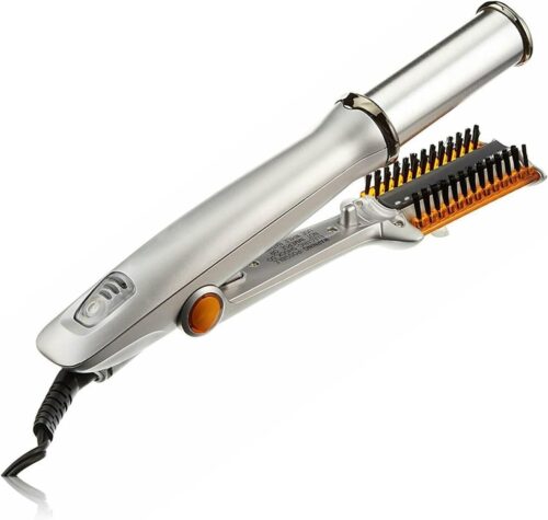 Fer a friser rotatif 2 en 1 a chaleur rapide PTC Sm liters beauty fer a lisser et a boucler 9 cm x 33 cm