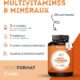 Multivitamines et minéraux 180 comprimés - 25 nutriments