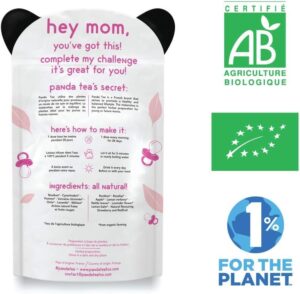61JJVpf4lL._AC_SL1000_.jpg Panda Tea Maternité Tisane BIO Sans Caféine - 28 Sachets