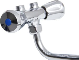 Thermoflow QMIX10 Robinet melangeur a Deux poignees pour Le Rangement sur la Table, Chromee, (H x B x T): 240 x 100 x 40 mm