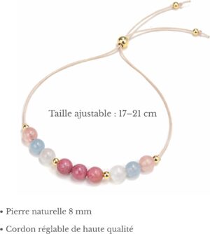 Bracelet Future Maman Pierre Naturelle - Cadeau Grossesse
