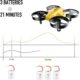 ATOYX Mini drone quadricoptere pour enfants et debutants, quadcoptere telecommande d'interieur avec retournement en 3D,Mode sans tet