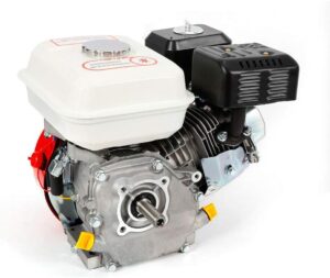 7,5 CV Moteur a essence,Moteur a kart industriel 4 Temps,1 Cylindre,3600 trmin (Noir et blanc)