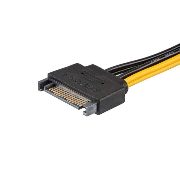 JD 5 Pack Power Cable Adapter for PCI Express (PCIe) Graphics Card 15 Pin to 6 Pin SATA