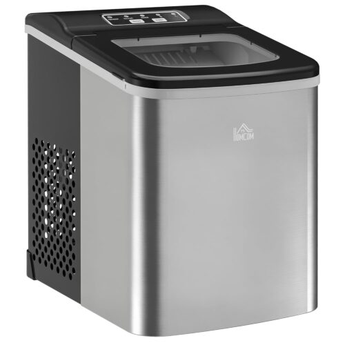 Machine à glaçons HOMCOM 12 kg/24 h autonettoyante noire