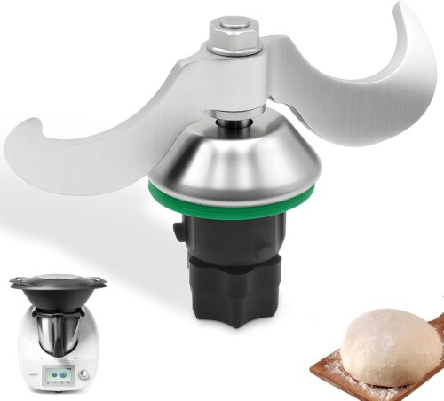 Couteau Melangeur pour Thermomix TM5 TM6, Couteau de Rechange pour Thermomix TM5 TM6 en Acier Inoxydable, Pas de Residu de Pate, Acc