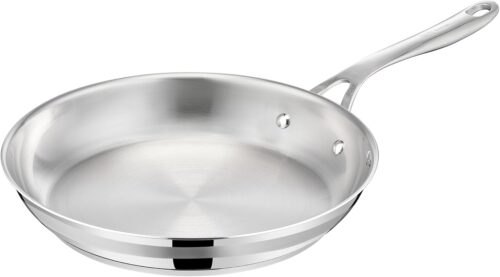 Tefal Jamie Oliver Cook' Smart, Poele 24 cm, Inox, Induction, Robuste, Poignee rivetee, E3110455