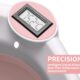 Baignoire bébé pliable avec thermomètre digital, coussin