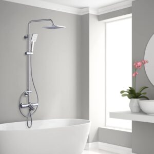 Colonne de douche thermostatique ARCORA inox 304 85-123 cm