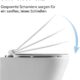 HOROW Rimfree Wall-Mounted Toilet Seat with Soft-Close Toilet Seat, Water Saving Length 48 cm White